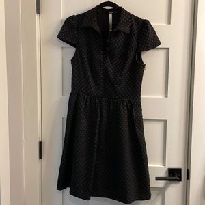 Kenzie Collared Black Dress